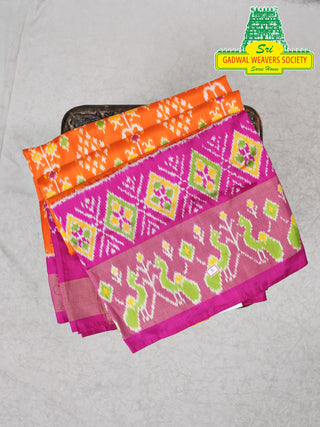 IKKAT PURE SILK HANDLOOM SAREE