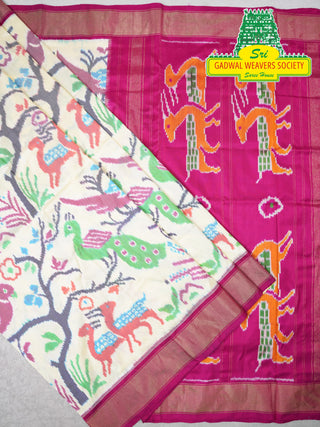 IKKAT PURE SILK HANDLOOM SAREE