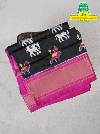 IKKAT PURE SILK HANDLOOM SAREE