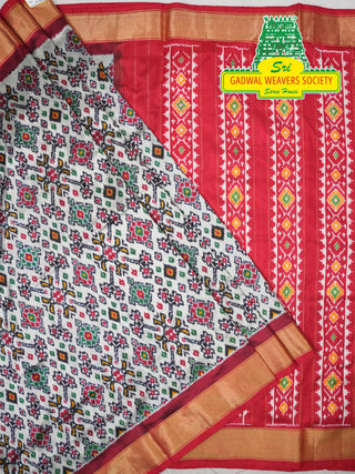 IKKAT PURE SILK HANDLOOM SAREE