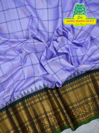 GADWAL PURE SILK HANDLOOM SAREE WITH KUTTU BORDER