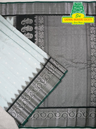 GADWAL PURE SILK HANDLOOM SAREE WITH KUTTU BORDER