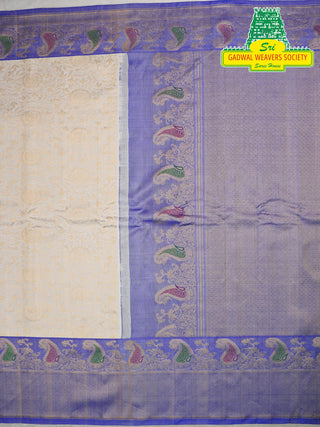 GADWAL PURE SILK HANDLOOM SAREE WITH MAHARANI MEENAKARI BORDER