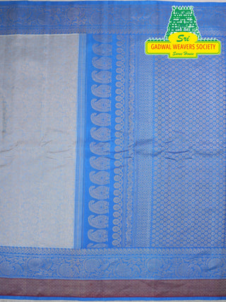 GADWAL PURE SILK HANDLOOM SAREE WITH MAHARANI MEENAKARI BORDER