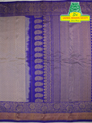 GADWAL PURE SILK HANDLOOM SAREE WITH MAHARANI MEENAKARI BORDER