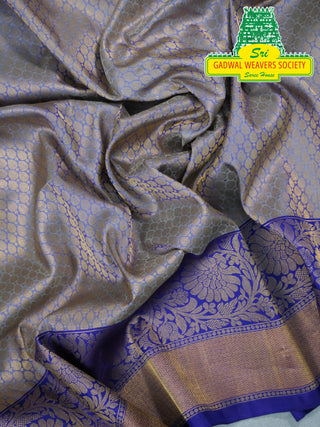 GADWAL PURE SILK HANDLOOM SAREE WITH MAHARANI MEENAKARI BORDER