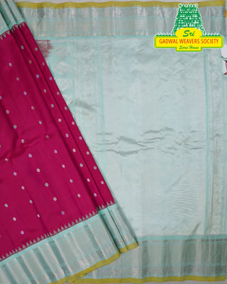 GADWAL PURE SILK HANDLOOM SAREE WITH BORDER