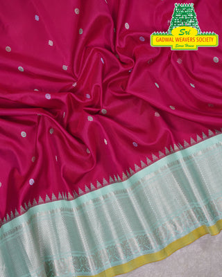 GADWAL PURE SILK HANDLOOM SAREE WITH BORDER