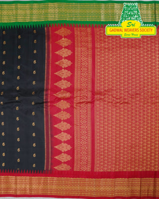 GADWAL PURE SILK HANDLOOM SAREE GANGA JAMUNA