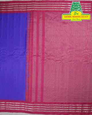 GADWAL PURE SILK HANDLOOM SAREE WITH GAP BORDER