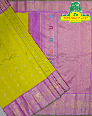 GADWAL PURE SILK HANDLOOM SAREE WITH BORDER