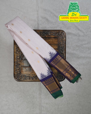 GADWAL PURE SILK HANDLOOM SAREE WITH KUTTU BORDER