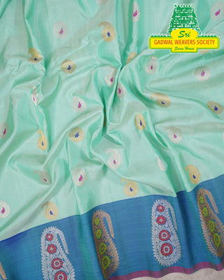 GADWAL PURE SILK HANDLOOM SAREE WITH BORDER