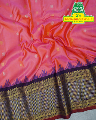 GADWAL PURE SILK HANDLOOM SAREE WITH BORDER