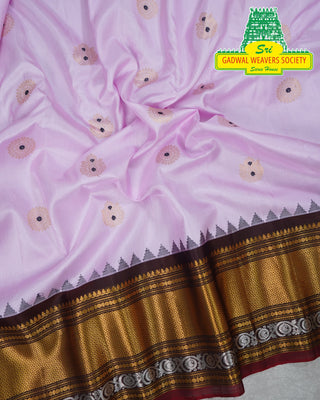 GADWAL PURE SILK HANDLOOM SAREE WITH BORDER