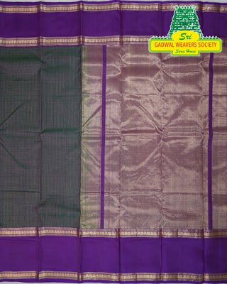 PURE KANCHIPURAM SAREES WITH GAP BORDER