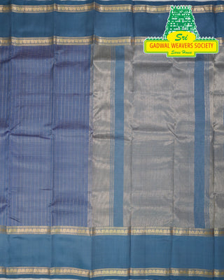 PURE KANCHIPURAM SAREES WITH GAP BORDER