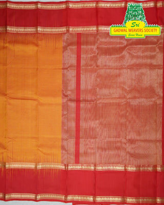 PURE KANCHIPURAM SAREES WITH GAP BORDER