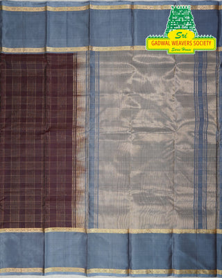 PURE KANCHIPURAM SAREES WITH GAP BORDER