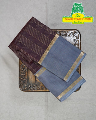 PURE KANCHIPURAM SAREES WITH GAP BORDER