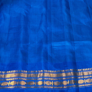 GADWAL PURE SILK HANDLOOM SAREE WITH GAP BORDER