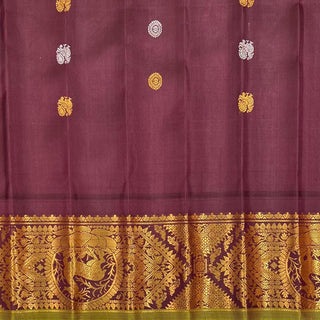 GADWAL PURE SILK HANDLOOM SAREE WITH KUTTU BORDER