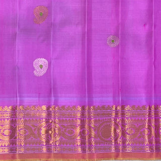 GADWAL PURE SILK HANDLOOM SAREE WITH KUTTU BORDER