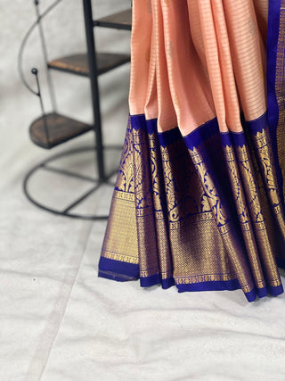 GADWAL PURE SILK HANDLOOM SAREE WITH KUTTU BORDER