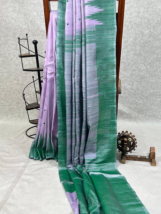 NO ZARI GADWAL PURE SILK HANDLOOM SAREE