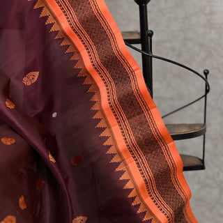 GADWAL PURE SILK HANDLOOM SAREE WITH BORDER