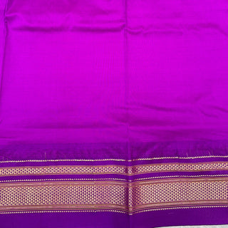 Narayanpet Pure Silk Saree with temple border