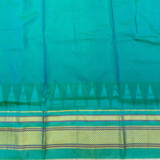 Narayanpet Pure Silk Saree with temple border