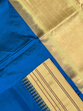 Narayanpet Pure Silk Saree with temple border