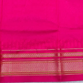 Narayanpet Pure Silk Saree with temple border