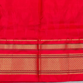 Narayanpet Pure Silk Saree with temple border