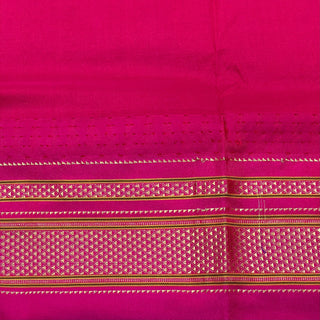 Narayanpet Pure Silk Saree with temple border