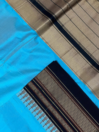 Narayanpet Pure Silk Saree with temple border