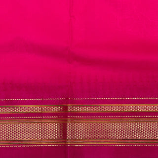 Narayanpet Pure Silk Saree with temple border