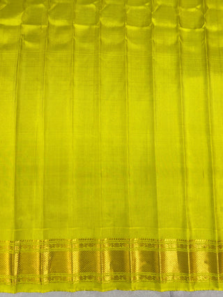 GADWAL PURE SILK HANDLOOM SAREE WITH KUTTU TEMPLE BORDER