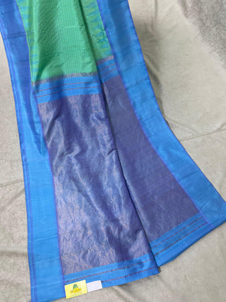 GADWAL PURE SILK HANDLOOM SAREE WITH GAP BORDER