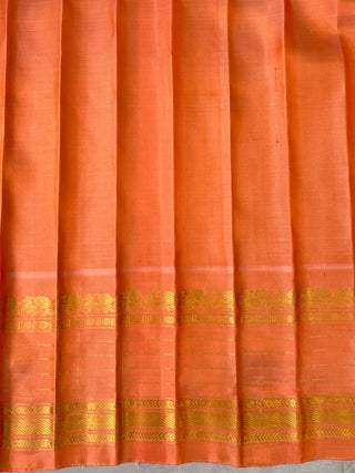 GADWAL PURE SILK HANDLOOM SAREE WITH GAP BORDER