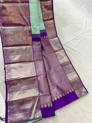 KANCHIPURAM PURE SILK THREAD TISSUE SAREE