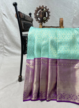 KANCHIPURAM PURE SILK THREAD TISSUE SAREE