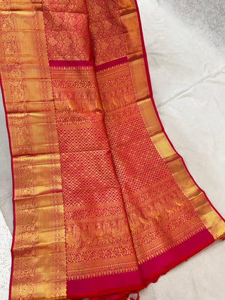 KANCHIPURAM PURE SILK THREAD TISSUE SAREE