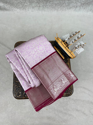 KANCHIPURAM PURE SILK THREAD TISSUE SAREE