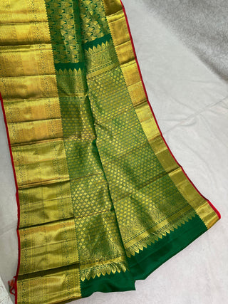 KANCHIPURAM PURE SILK THREAD TISSUE SAREE