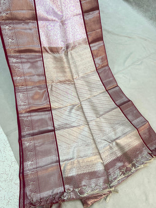 KANCHIPURAM PURE SILK THREAD TISSUE SAREE