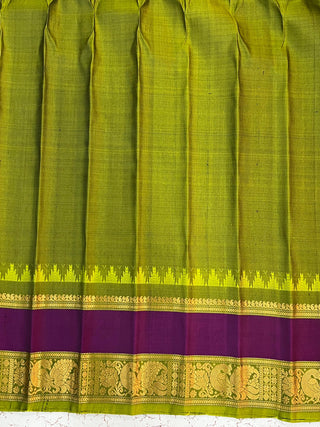 GADWAL PURE SILK GAP BORDER HANDLOOM SAREE