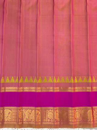 GADWAL PURE SILK GAP BORDER HANDLOOM SAREE