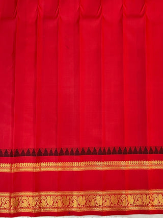 GADWAL PURE SILK GAP BORDER HANDLOOM SAREE